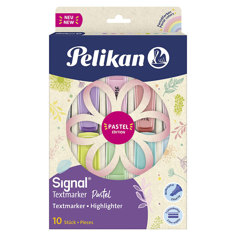 Zakreślacz signal pelikan pastel 10 kolory