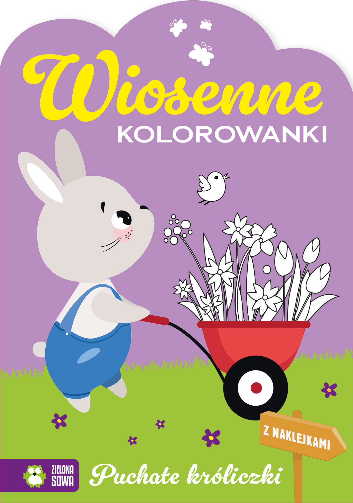 Wiosenne kolorowanki. Puchate króliczki