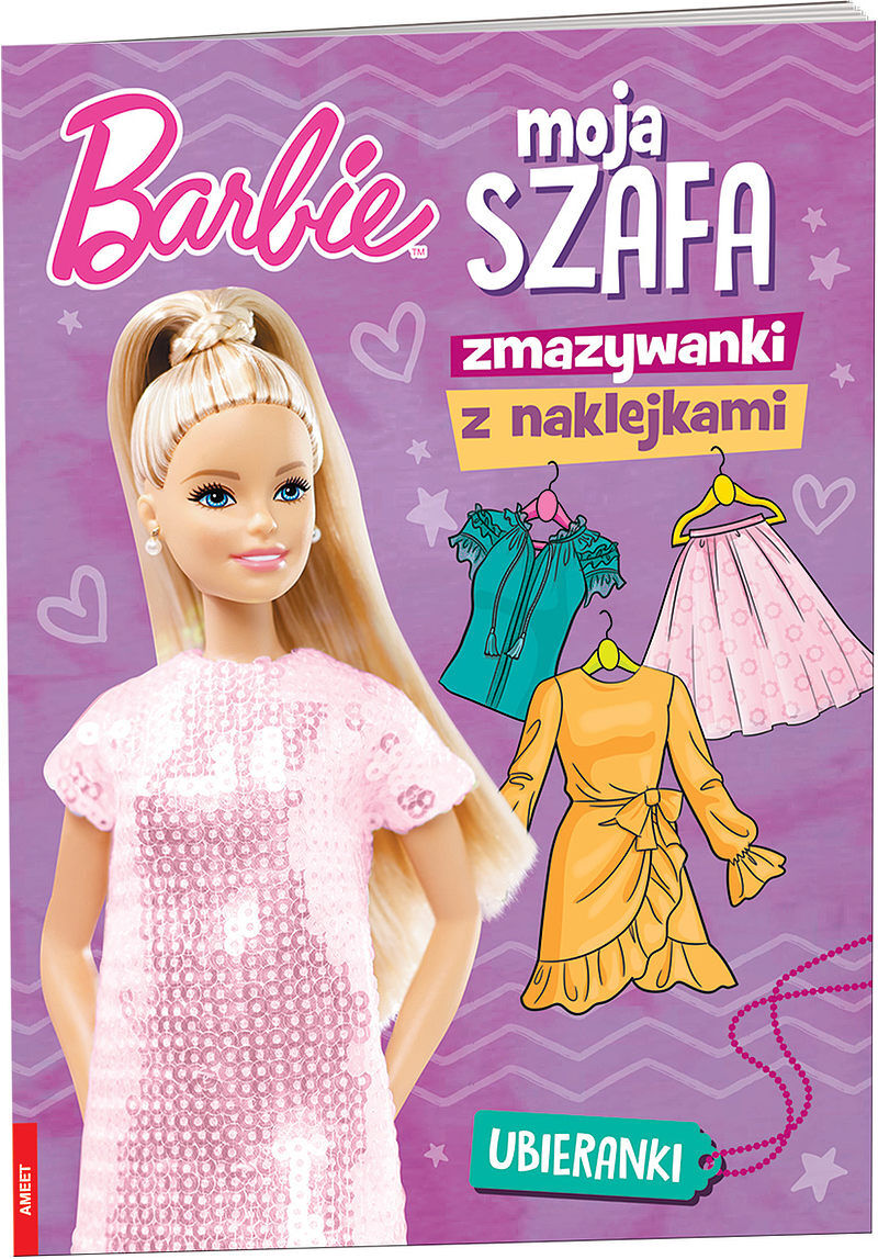 Barbie moja szafa zmazywanki z naklejkami ssn-1103