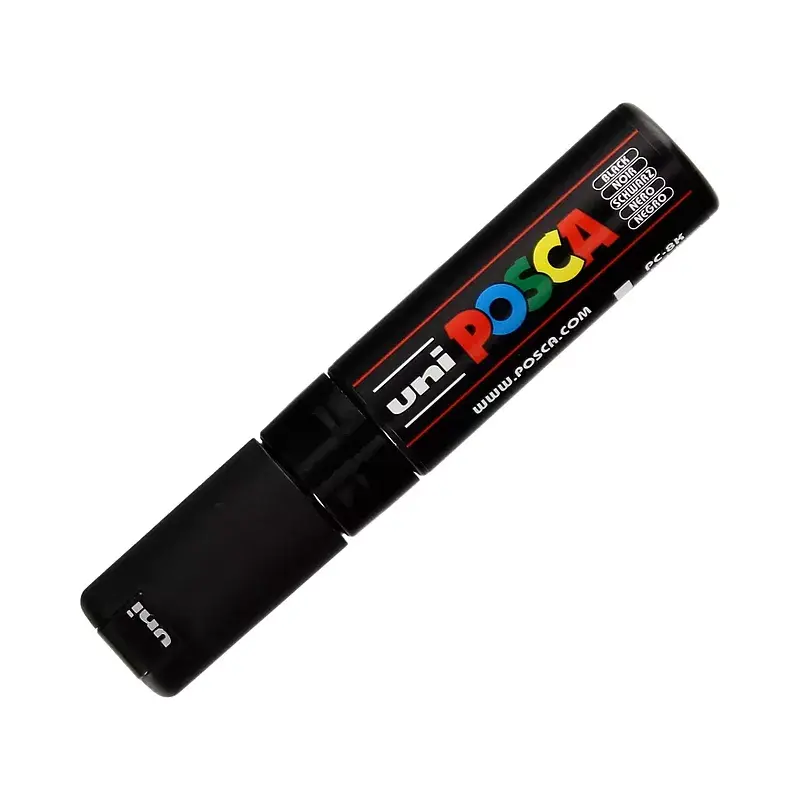 Marker pc-8k czarny posca uni paczka 6 szt