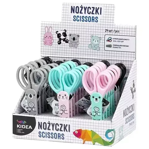 Nożyczki z figurką w etui Kidea D