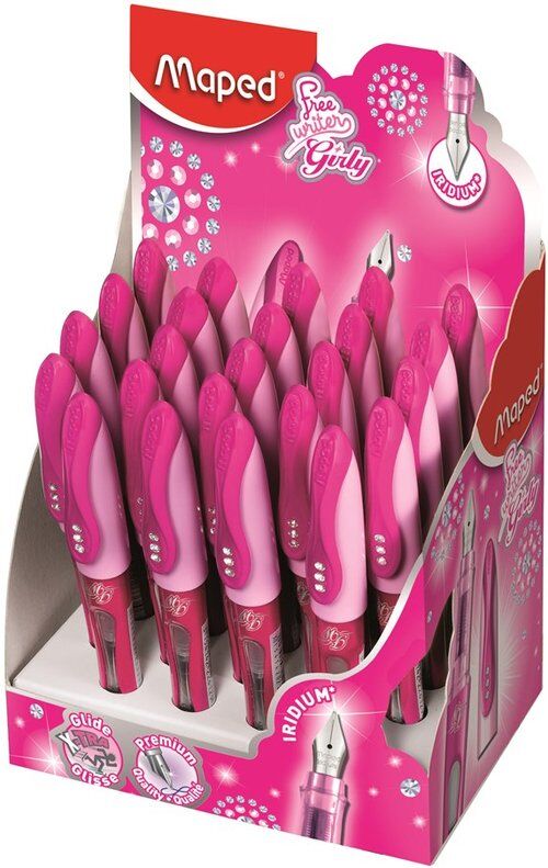 Pióro wieczne Freewriter Girly różowe display 24 sztuki