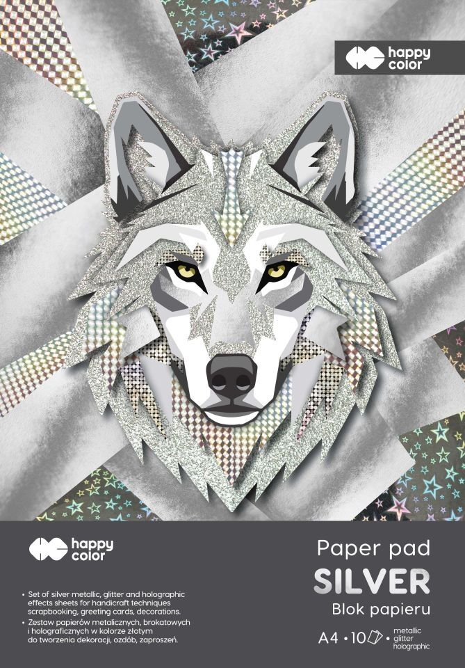 Blok Hobby Silver A4 150-230g. 10ark. Happy Color