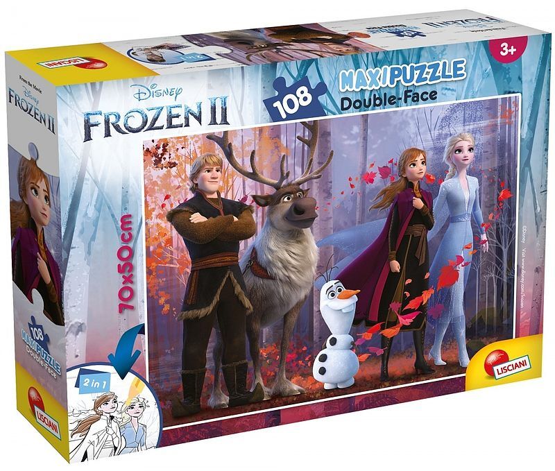 Puzzle Double-Face Supermaxi Kraina Lodu 2 108