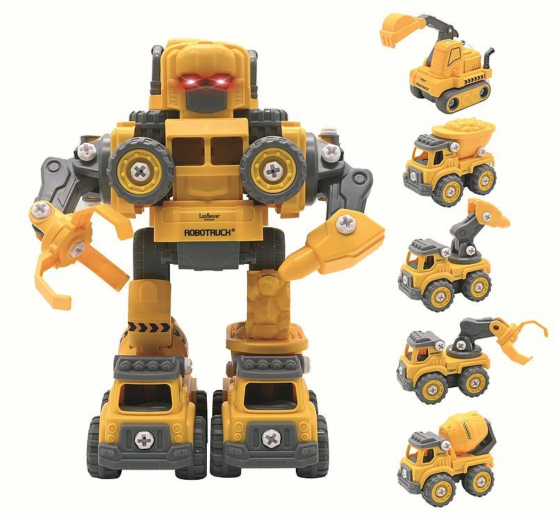 Robotruck 5 w 1 zestaw do budowania robotów z efektami świetlnymi i dźwiękowymi robd10