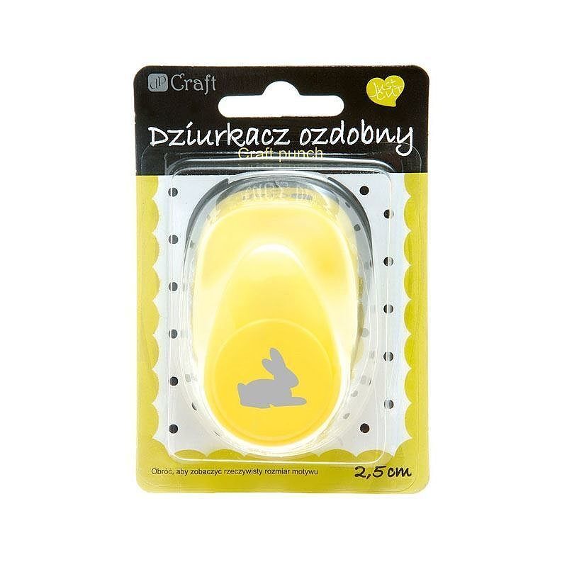 Dziurkacz ozdobny królik 2,5cm mix