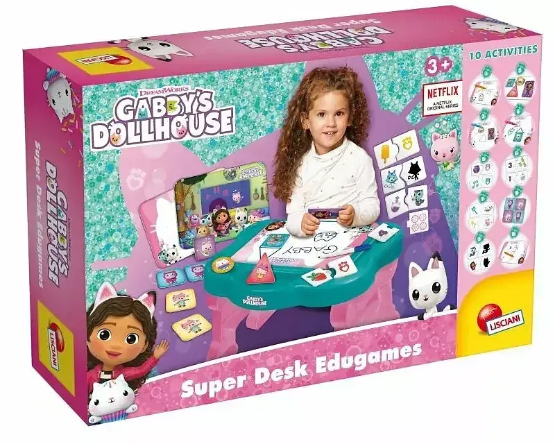 Koci domek Gabi Biurko z grami edukacyjnymi