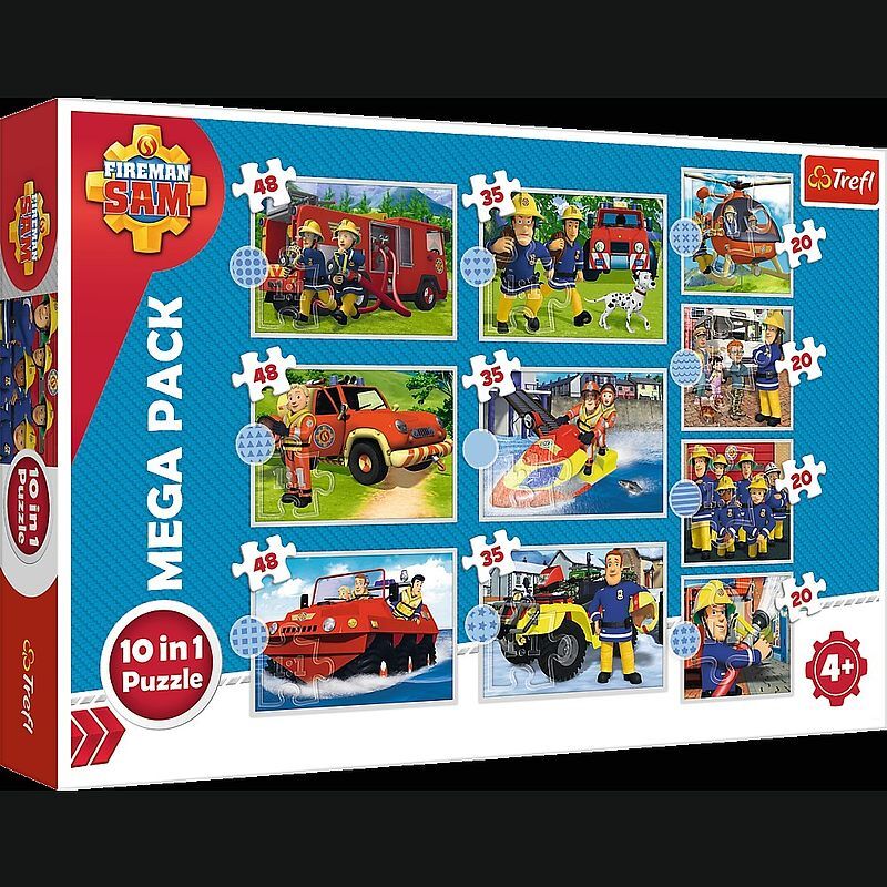 Puzzle 10w1 poznaj ekipę strażaka sama 90382