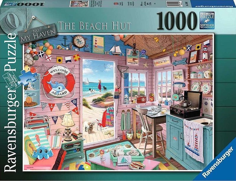 Puzzle 2d 1000 chatka na plaży 15000