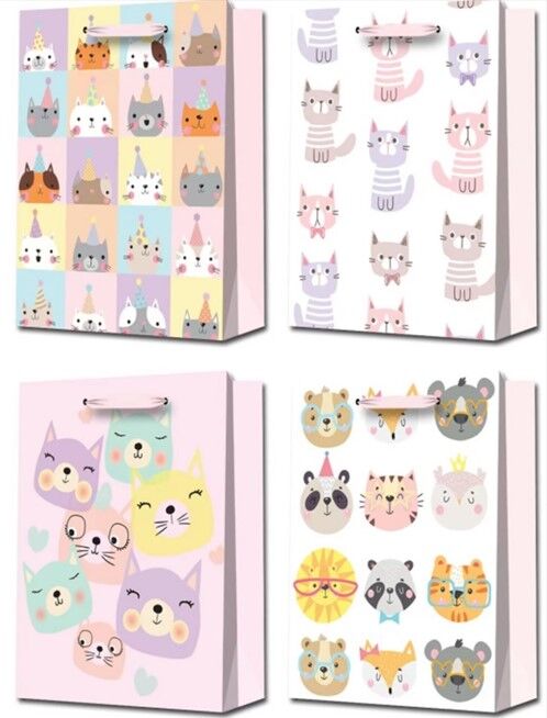 Torebki prezentowe WK 22271 XL mix wzorów 12 sztuk