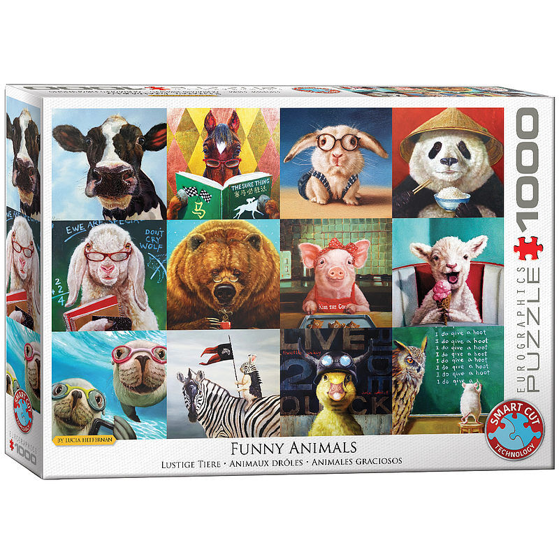 Puzzle 1000 śmieszne zwierzęta, l. Hefferna 6000-5524