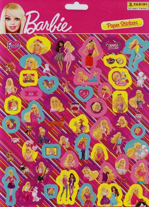 Naklejki Barbie Papierowe