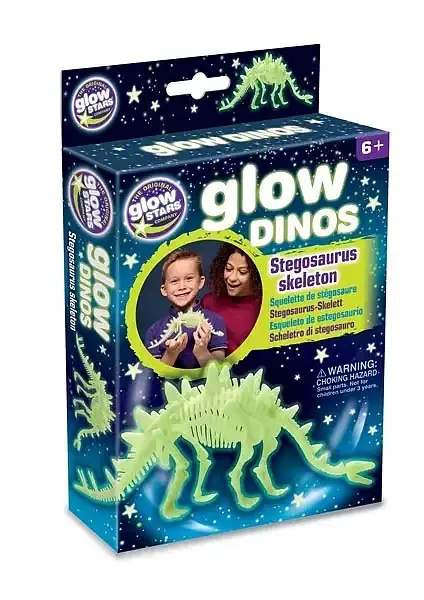 Świecący w ciemności szkielet - Stegosaurus
