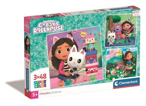 Puzzle 3x48 Supercolor Gabby's Dollhouse