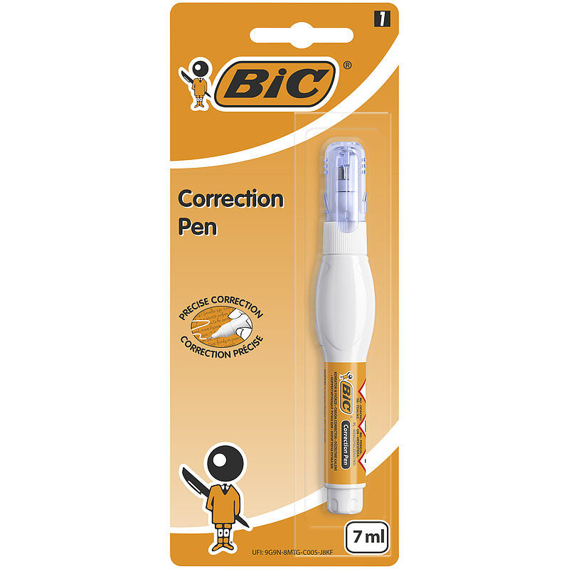 Korektor bic correction pen 7ml blister 1 szt