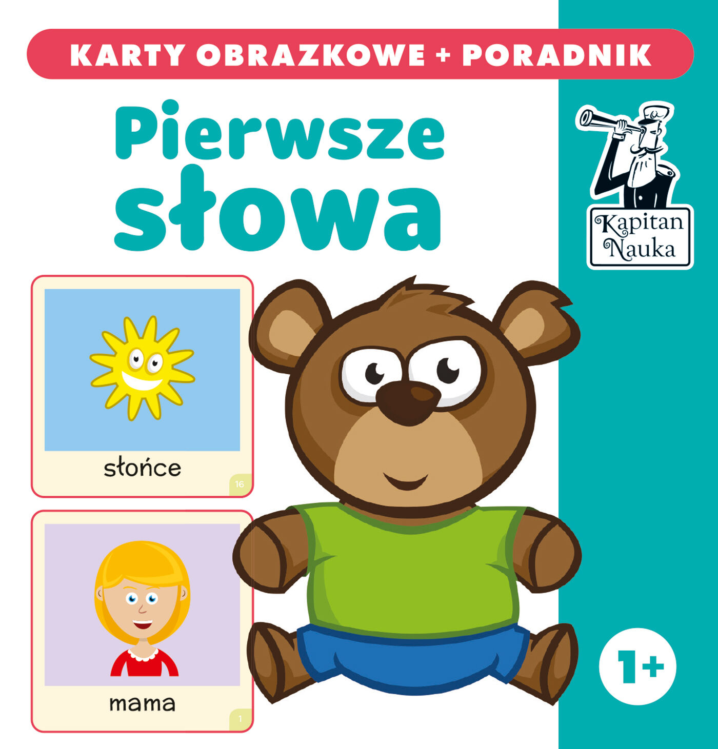 Pierwsze słowa. Karty obrazkowe + poradnik. Kapitan Nauka