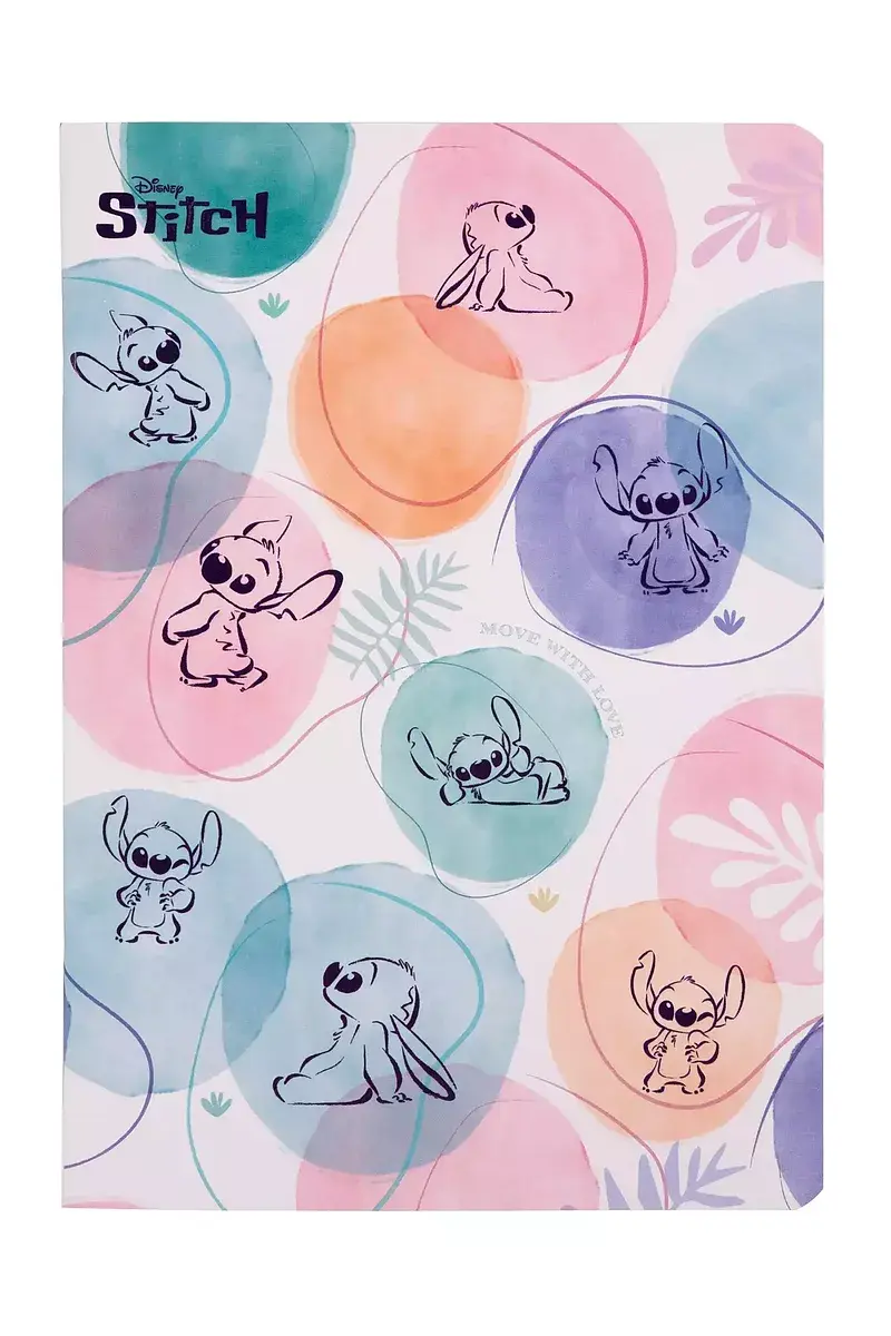 Paczka zeszyt a5 60 k. Kratka disney fashion wzór 1 stitch 6 szt