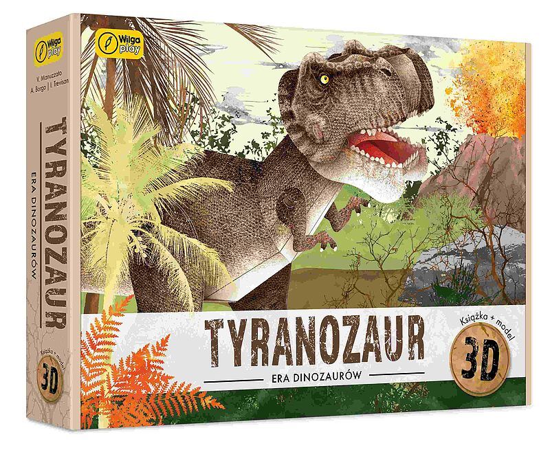 Tyranozaur. Puzzle 3D + Książka