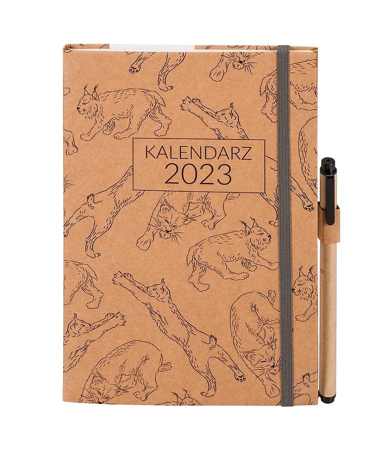Kalendarz 2023 kraft leśny ryś