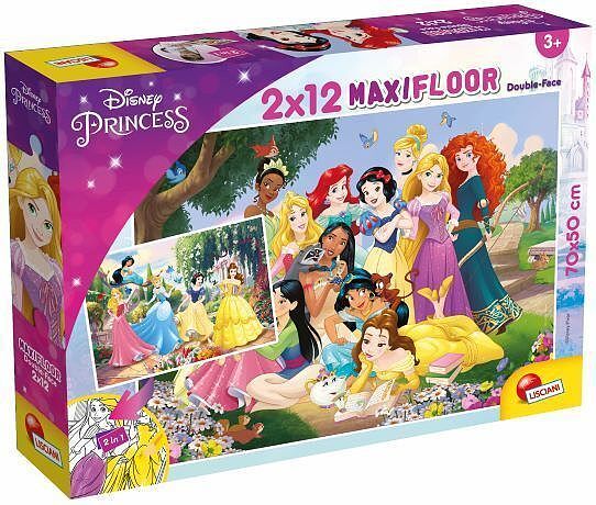 Puzzle Maxifloor Księżniczki 2x12