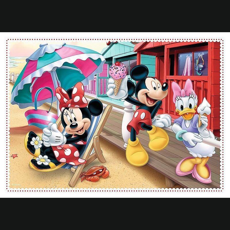 Puzzle 4w1 Minnie z przyjaciółmi