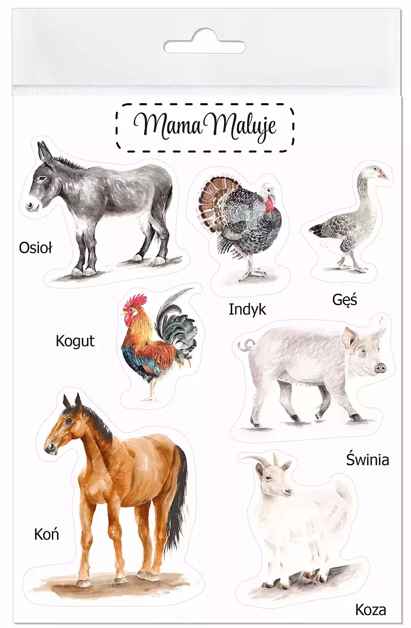 Naklejki duże zwierzęta wiejskie 2
