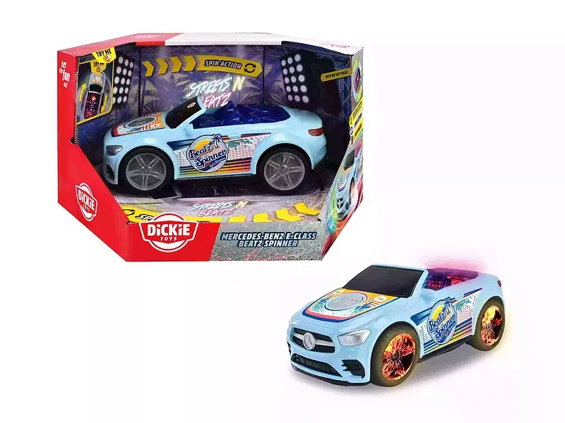 Muzyczny pojazd mercedes e dickie toys streets beatz 23,5 cm