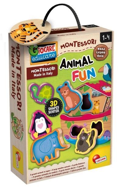 Lisciani Montessori Baby Wood Animal Fun 304-96893