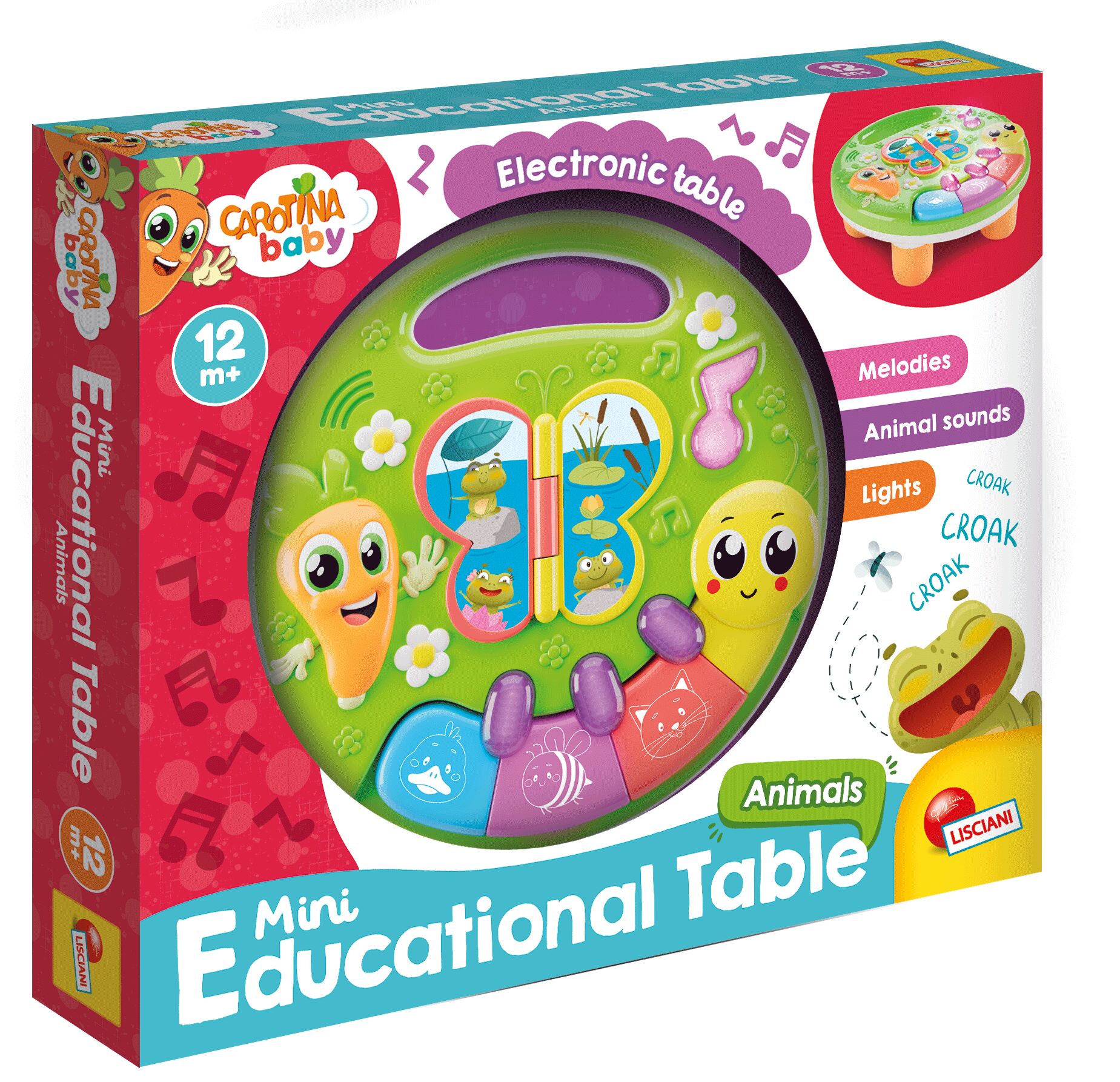 Lisciani Carotina Baby Edukacyjny Ministolik Zwierzęta 304-EX109913