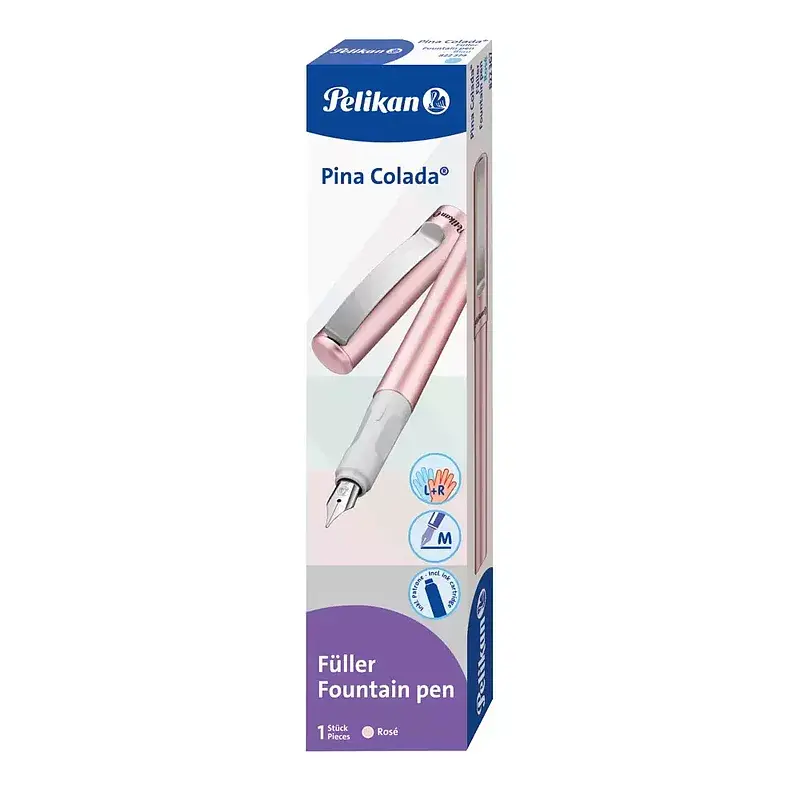 Pióro wieczne pina colada +2 naboje różowe pelikan