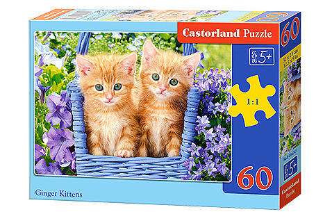 Puzzle 60 kociątka imbirowe b-066247