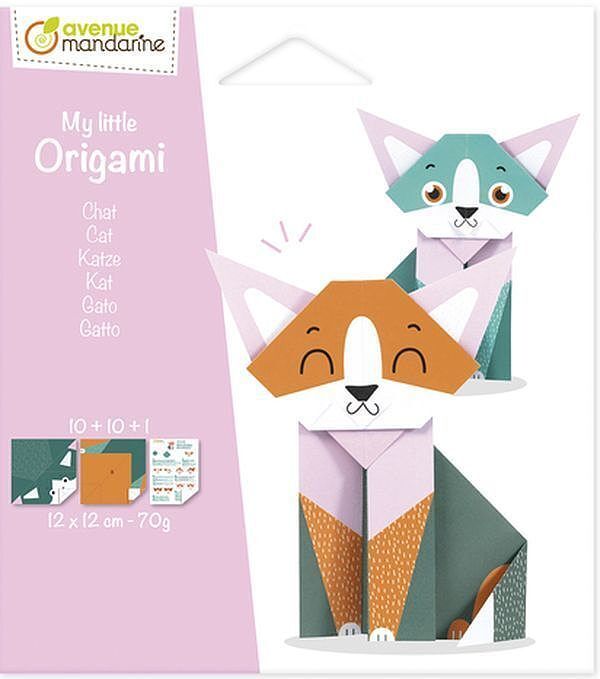 Papier origami 12x12 cm kot 20 arkuszy