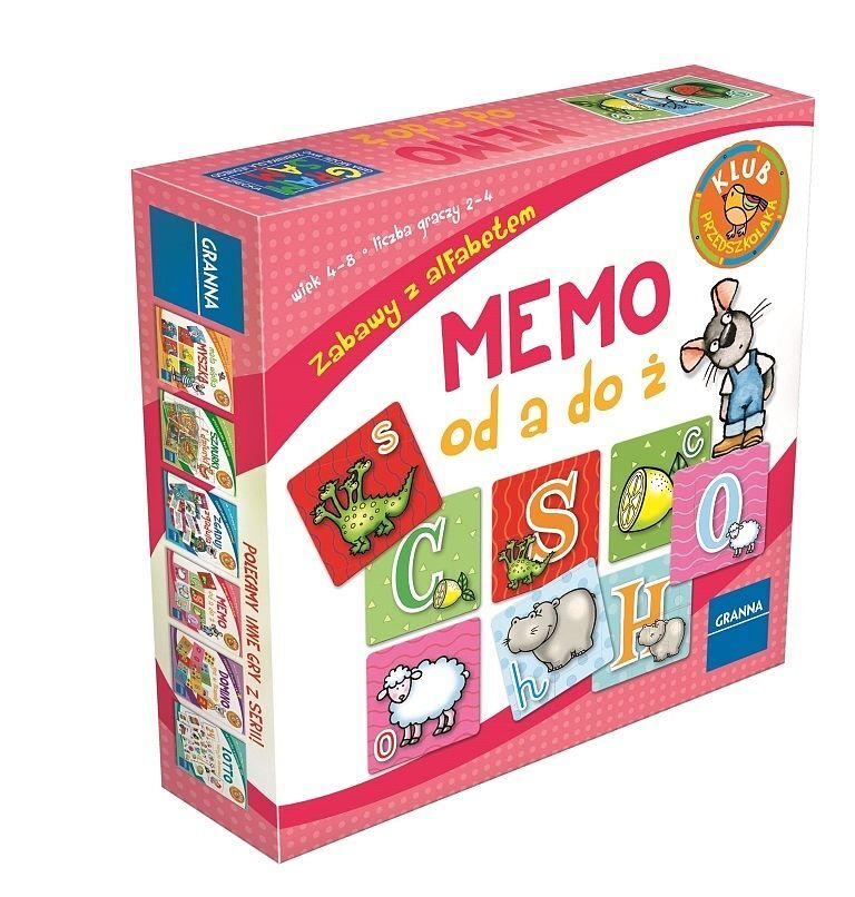 Memo od A do Ż - zabawy z afabetem
