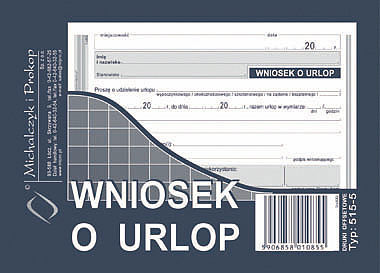 Wniosek o urlop a6