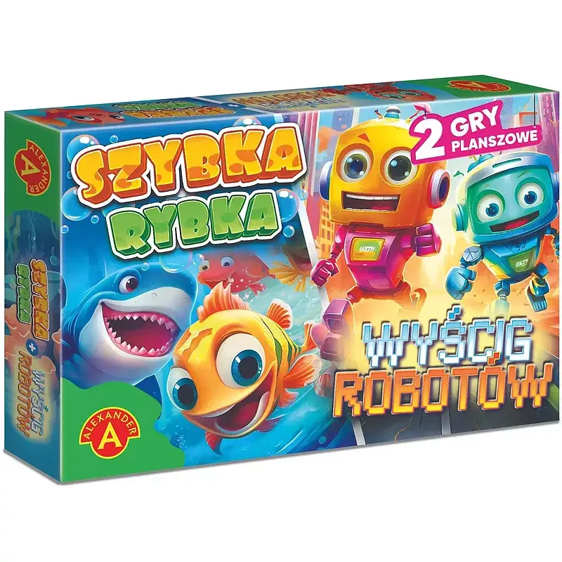 Szybka rybka Wyścig robotów Rodzinna gra planszowa