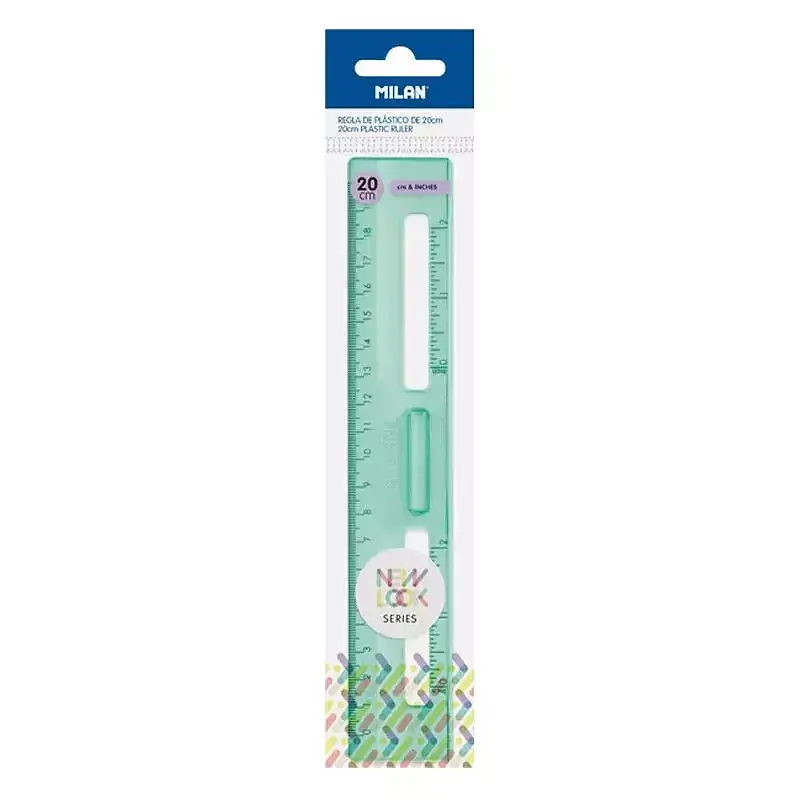 Linijka 20 cm new look zielona