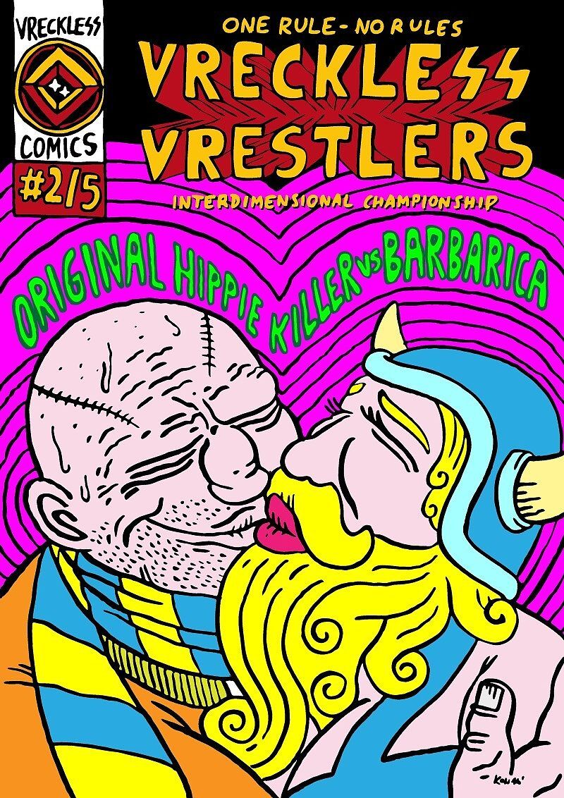 Vreckless Vrestlers - 2 - Original Hippie Killer vs Barbarica / Spike Lee vs Sergeant Reptilion