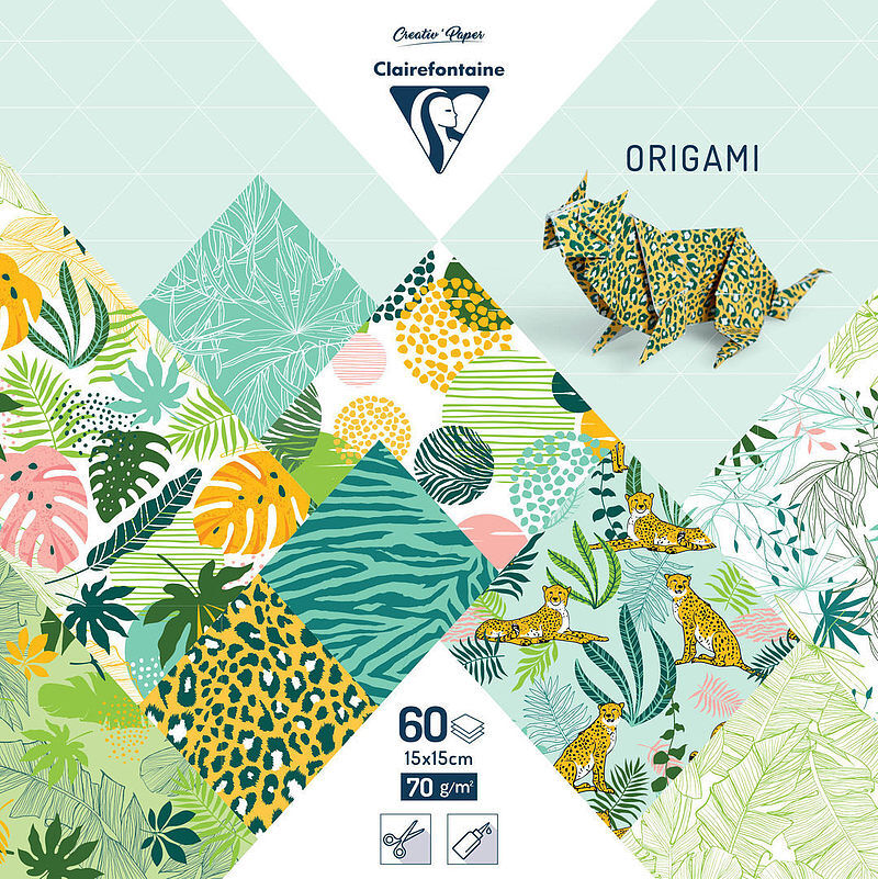 Papier do origami 15x15 cm 60 arkuszy Exotic freshness