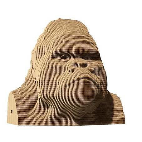 Puzzle 3d gorilla cartonic
