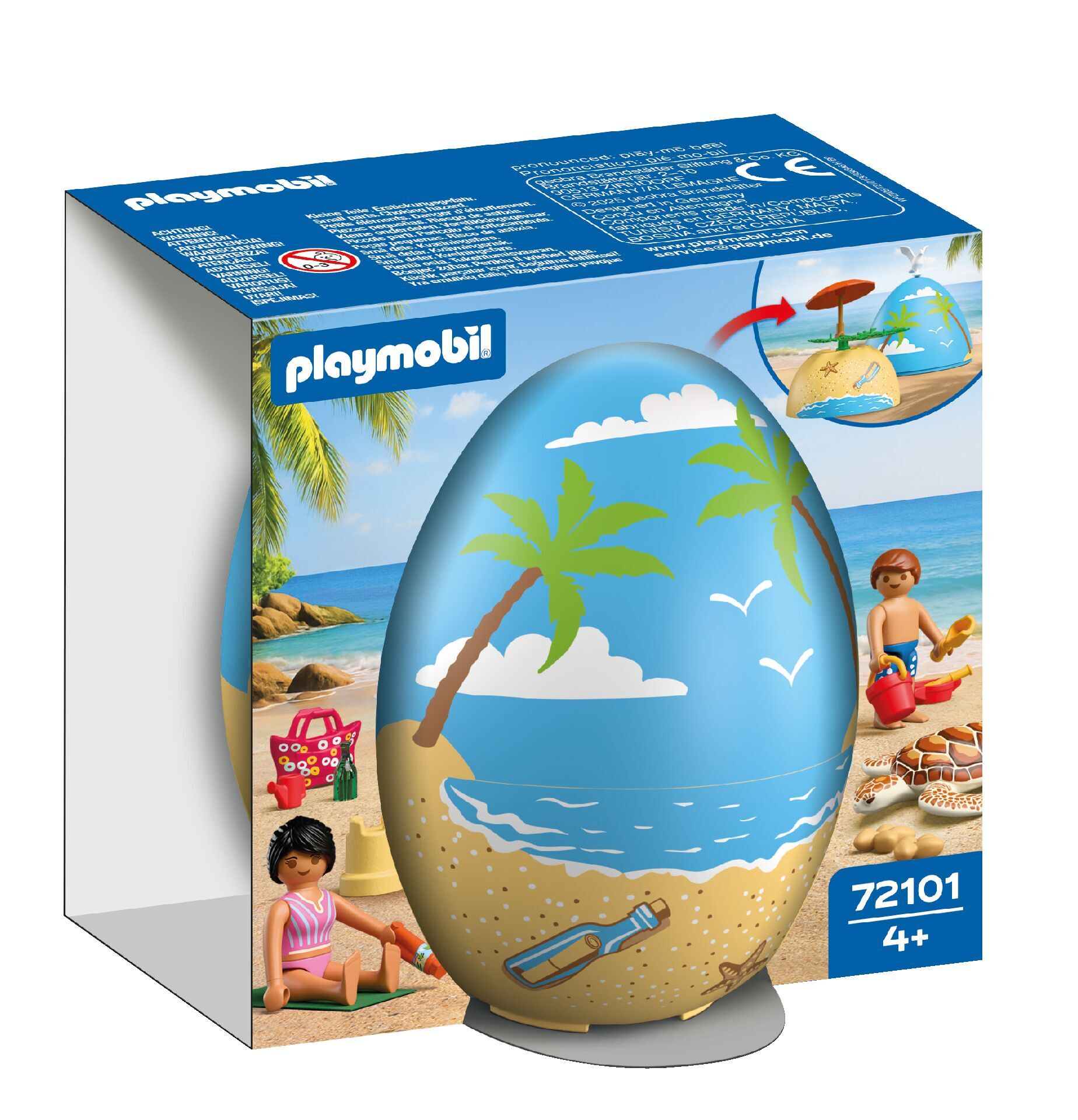 Playmobil Kreatywne jajko Wakacje na plaży 72101