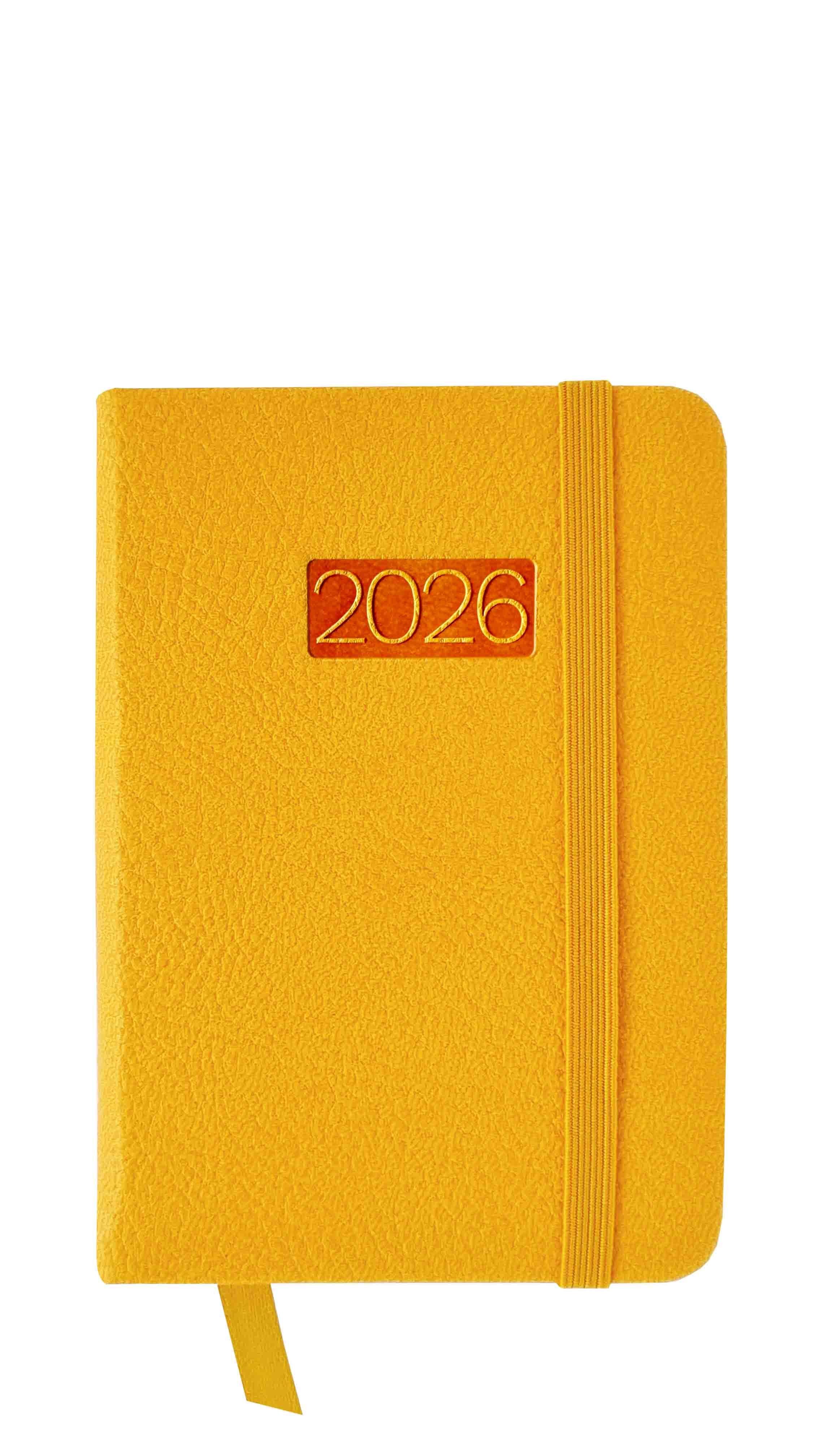 Kalendarz 2026 LUX tygodniowy żółty V3 KK-1L