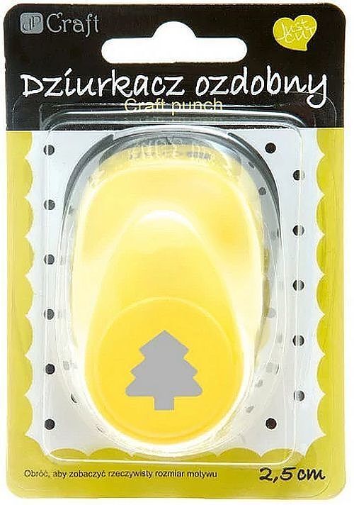 Dziurkacz ozdobny jodła 2,5cm mix