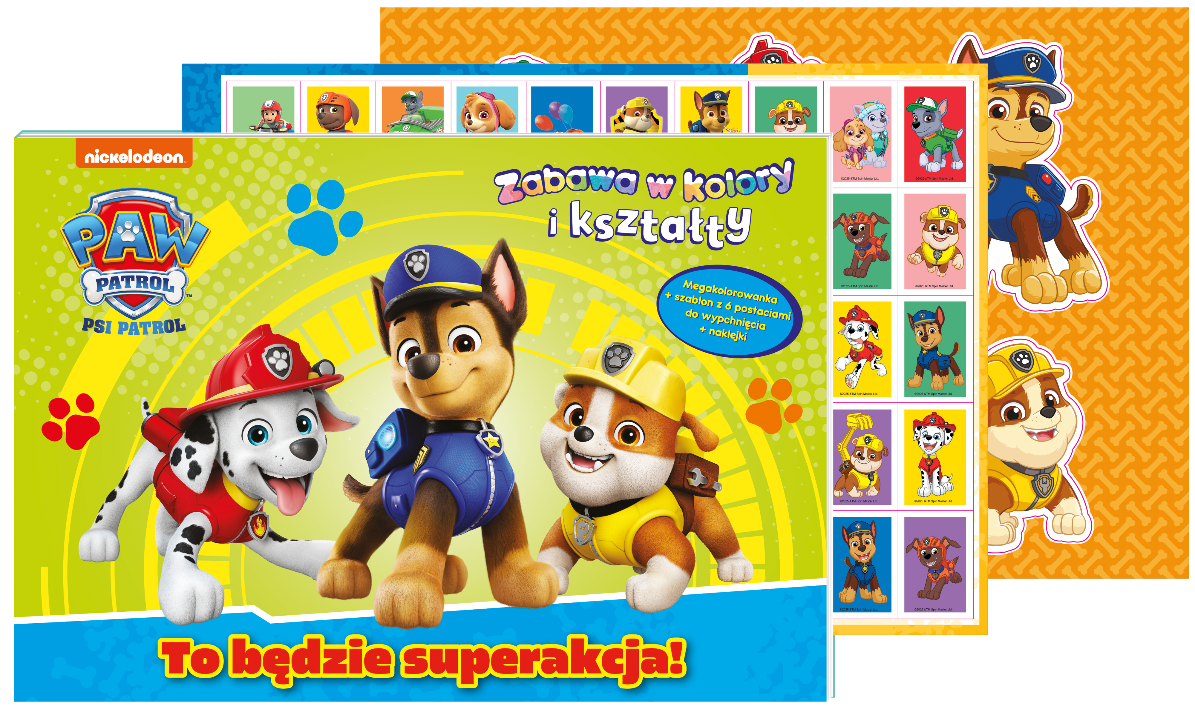 Psi Patrol. Zabawa w kolory i kształty. Co za akcja!