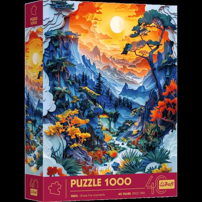 Puzzle 1000 3D 40-lecie Trefl Dolina 40045