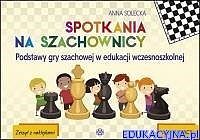 Spotkania na szachownicy Karty pracy Zeszyt z naklejkami