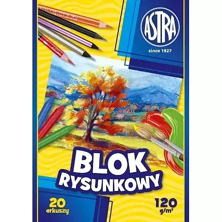 Blok rysunkowy A4 120g