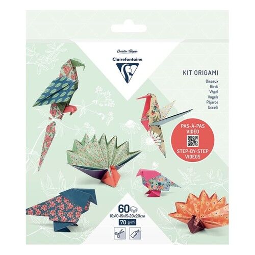 Papier do origami  Ptaki  3 formaty - 60 arkuszy