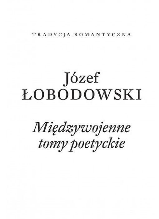 Międzywojenne tomy poetyckie