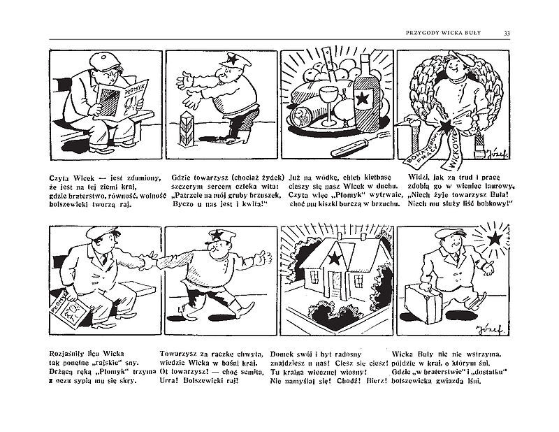 Dawny komiks polski #3 - Przygody Wicka Buły w „raju” i inne przedwojenne komiksy antykomunistyczne