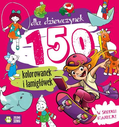 150 kolorowanek dla dziewczynek + naklejki